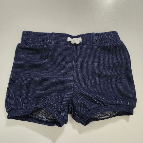 jumping beans Other - Baby Girls Faux Denim Navy Blue Cotton Shorts Size 9m